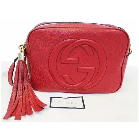 gucci soho red disco bag|Gucci soho disco bag review.